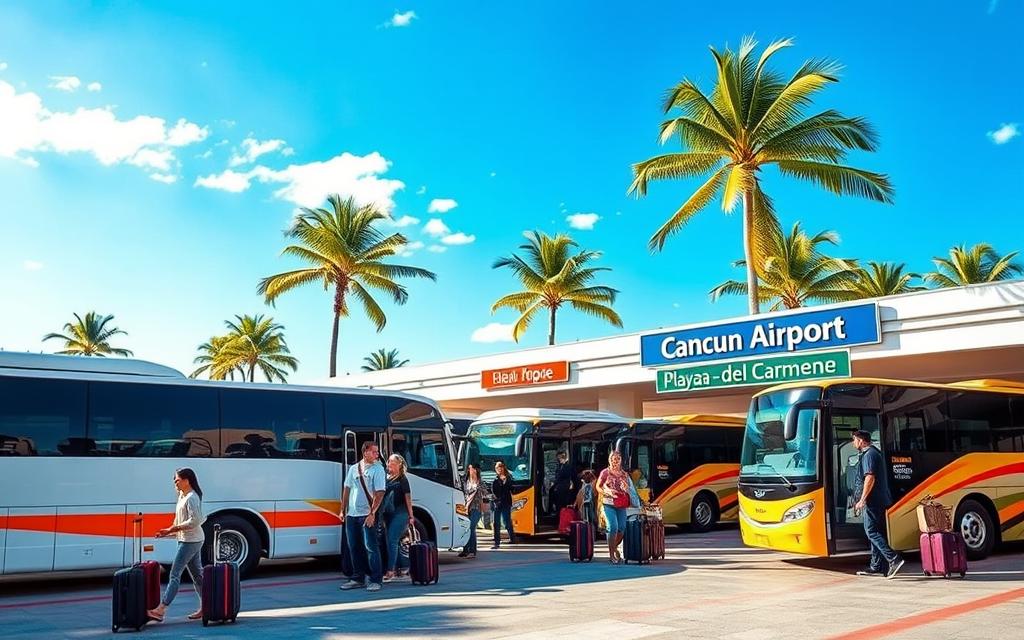 Airport Bus Service Cancun