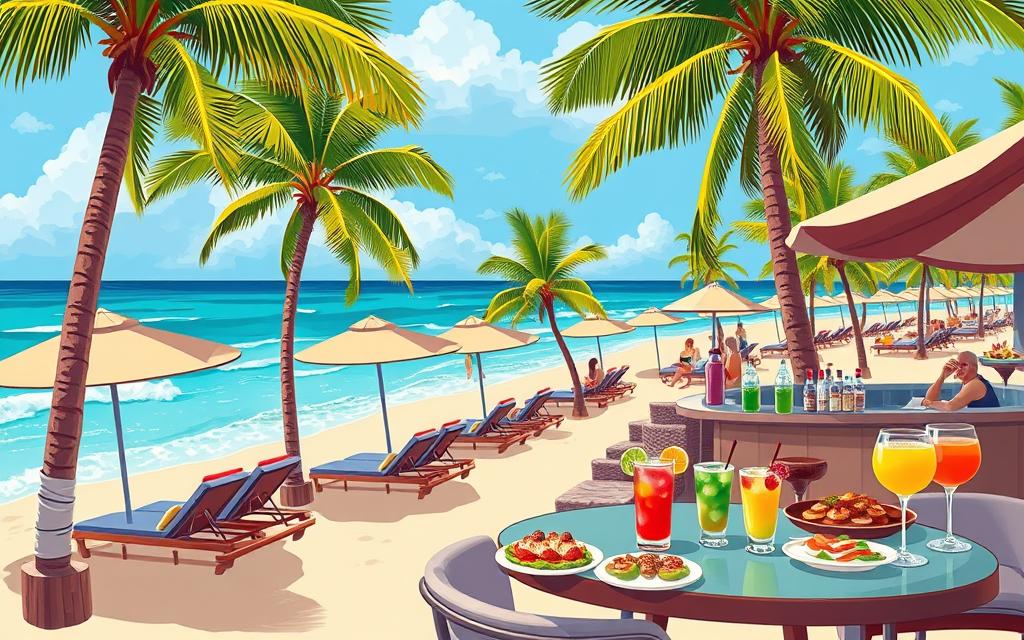 playa del carmen beach clubs with food and drink packages