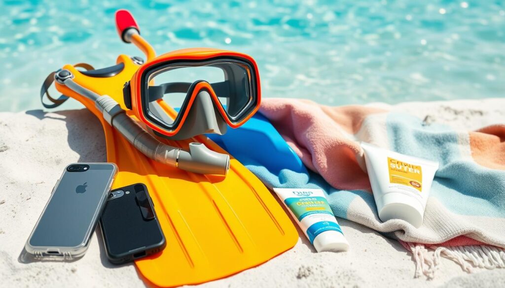 snorkeling gear and essentials