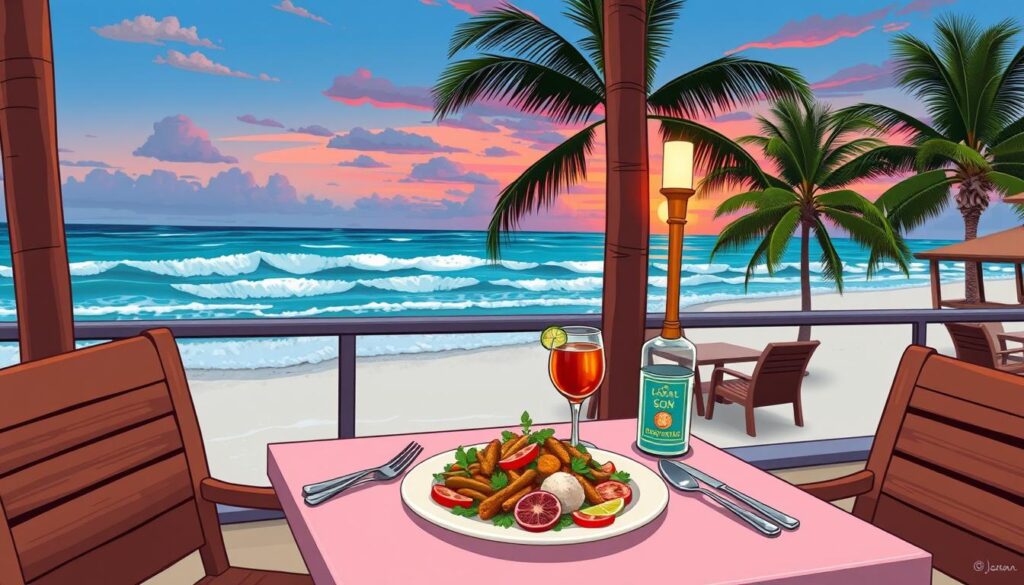 Solo dining in Playa del Carmen