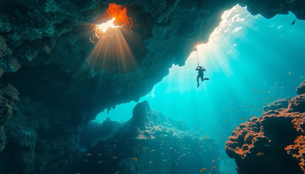 Cenote diving in Playa del Carmen