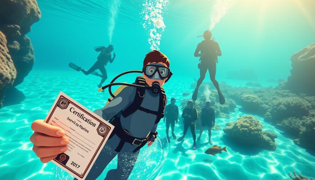 Diving certification programs