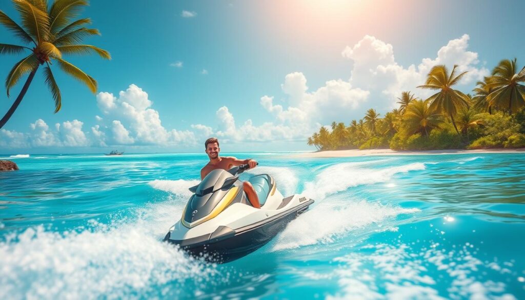 Jet skiing adventure