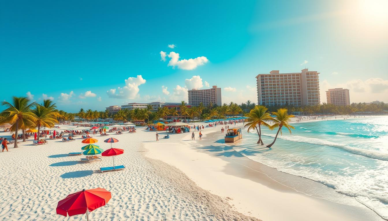 Playa del Carmen beaches with amenities