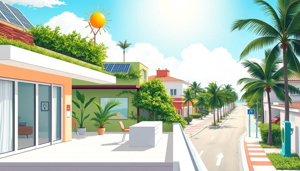 Sustainable home features in Playa del Carmen