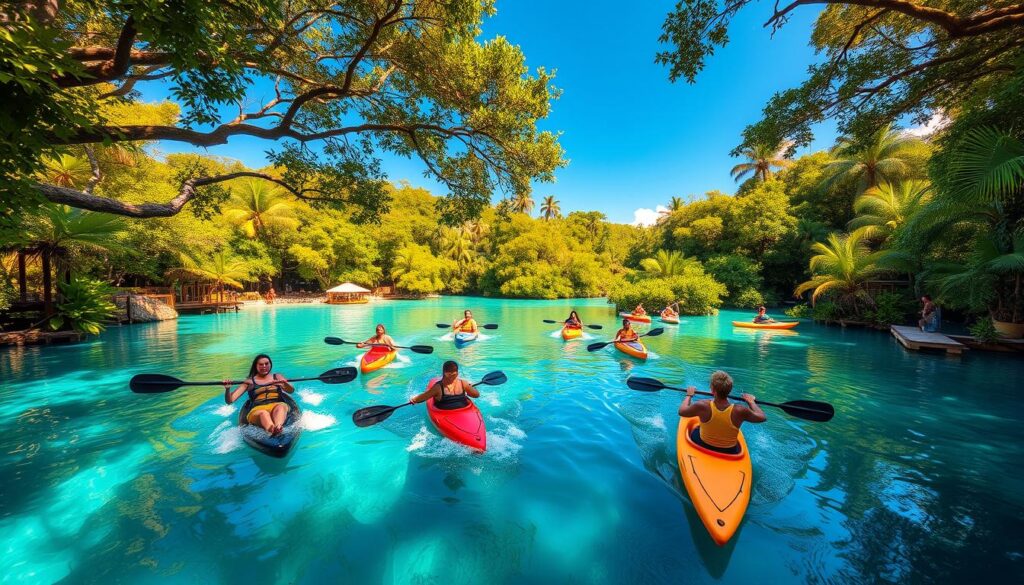 Water sports and cenotes in Playa del Carmen