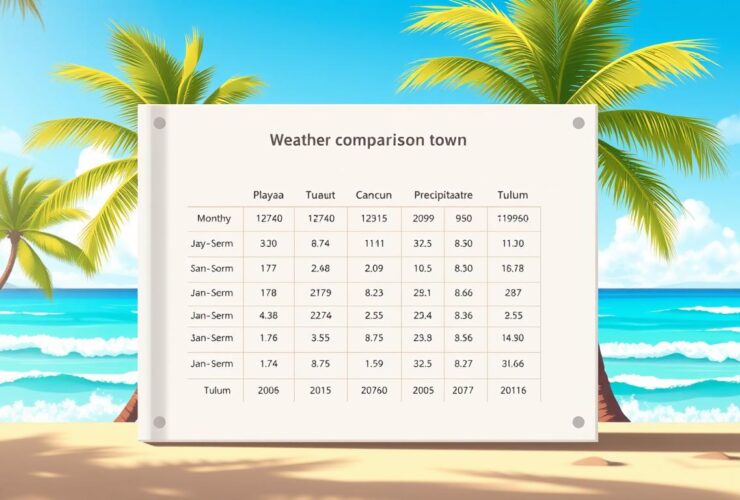 weather comparison Mexico