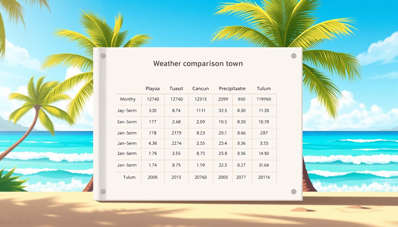 weather comparison Mexico