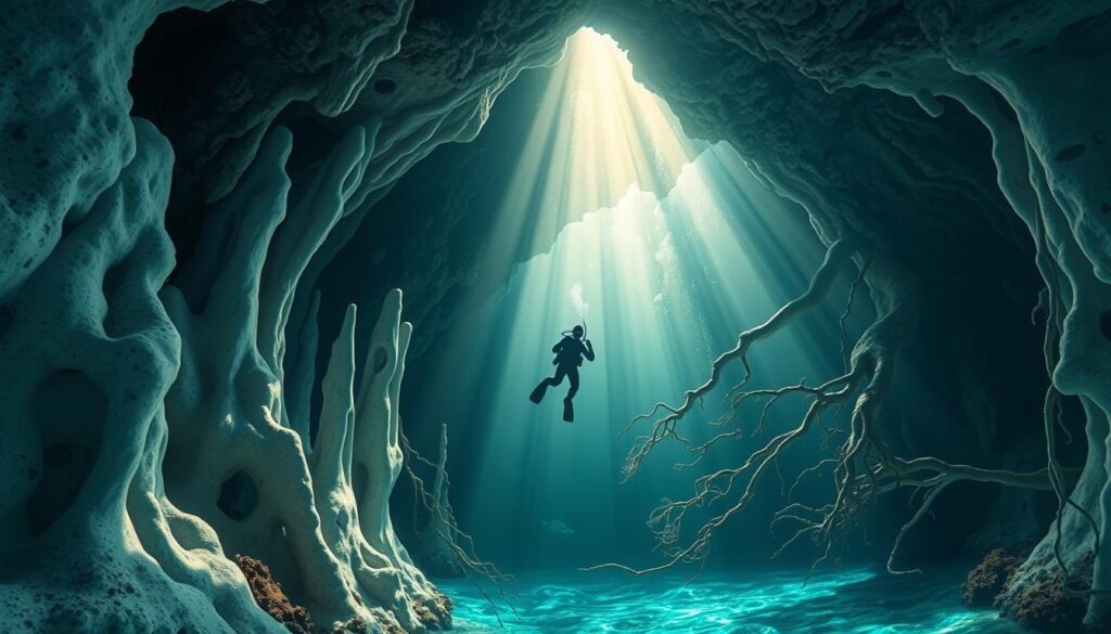 Advanced cenote diving