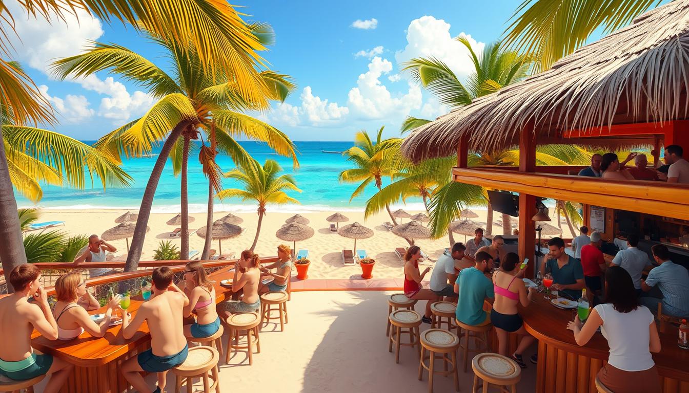 Beach bars Playa del Carmen