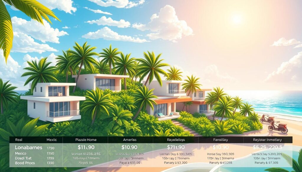 Playa del Carmen real estate neighborhoods comparison chart