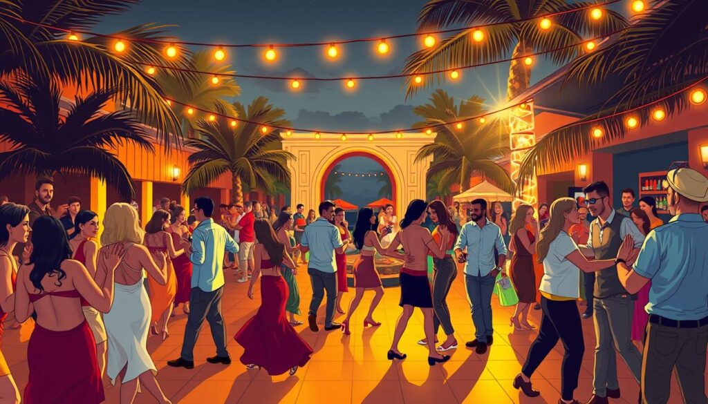 Salsa social events in Playa del Carmen