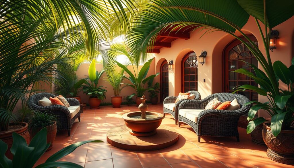 Private patio vacation rental in Playa del Carmen