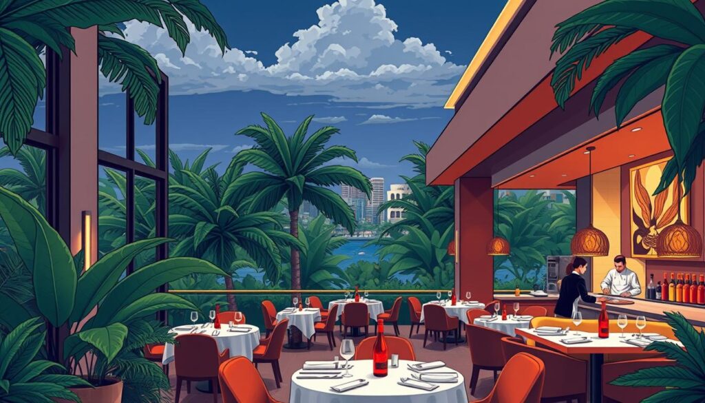 Upscale dining near 38th Street Playa del Carmen