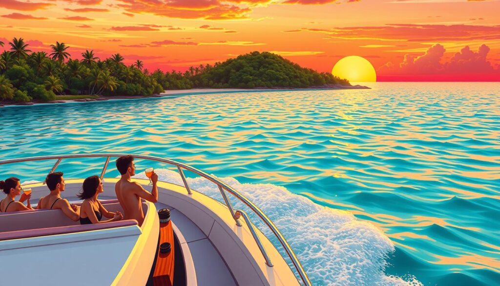 sunset cruise in Playa del Carmen