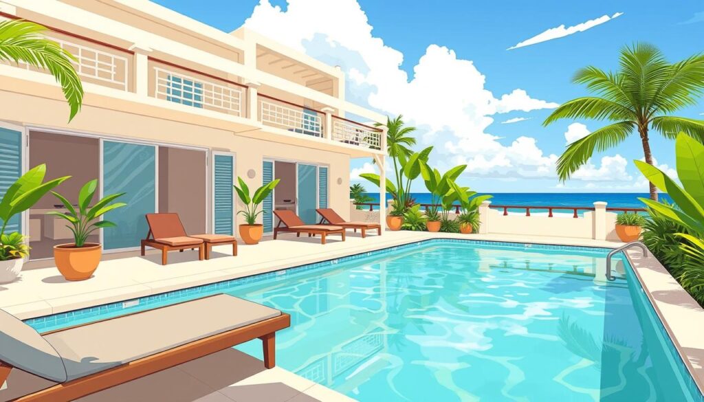 affordable playa del carmen rentals with pool