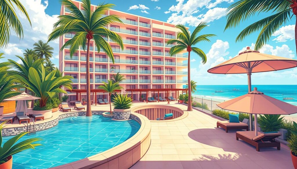 luxury condo playa del carmen beach club access
