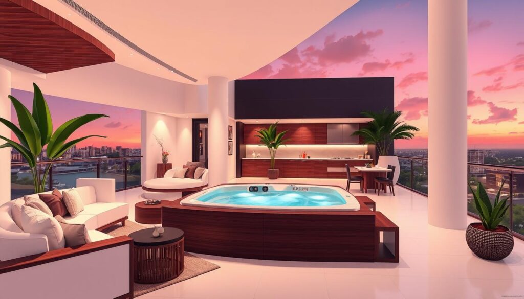 penthouse with private jacuzzi playa del carmen