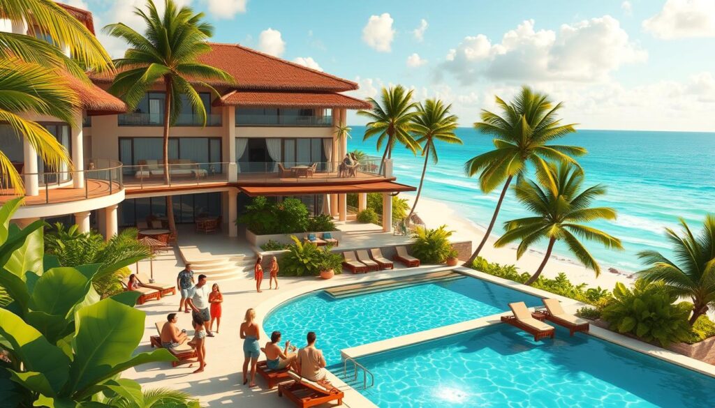 vacation rentals for large groups Playa del Carmen