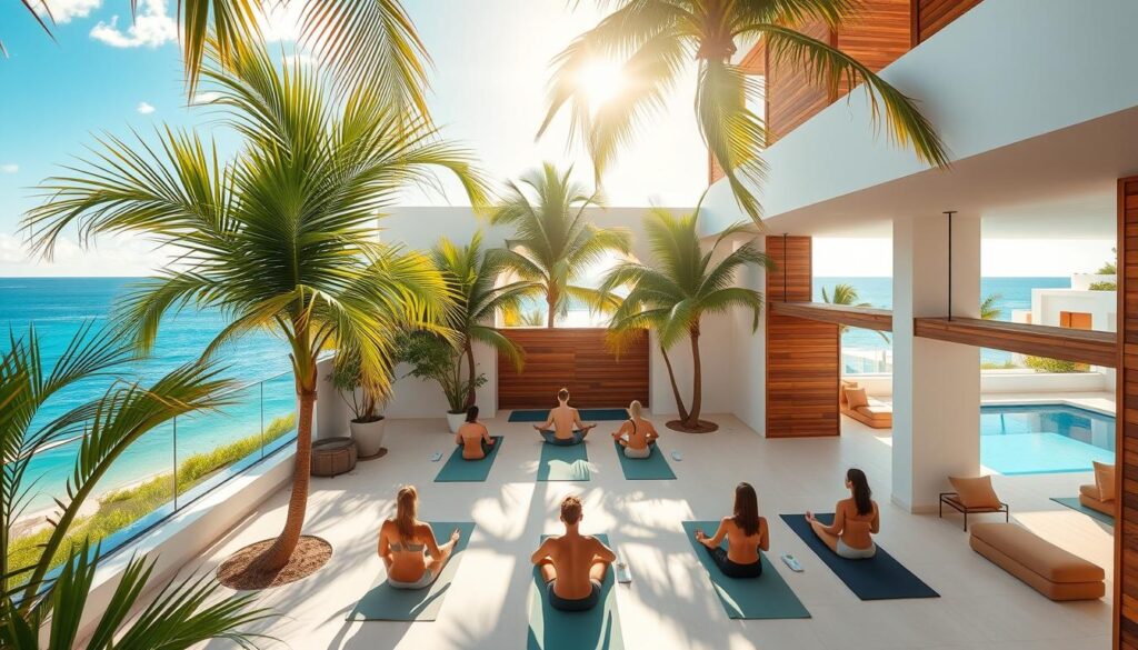 yoga-friendly rentals Playa del Carmen