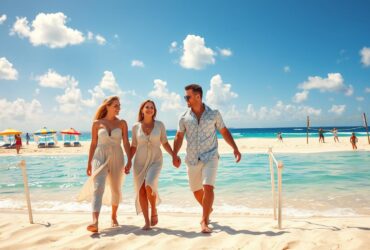 Playa del Carmen beach couples